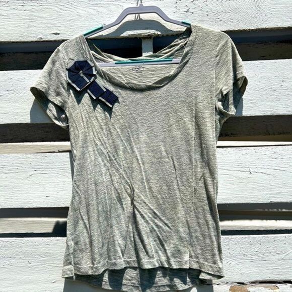 Bow Detail LOFT Tee - Picture 1 of 7